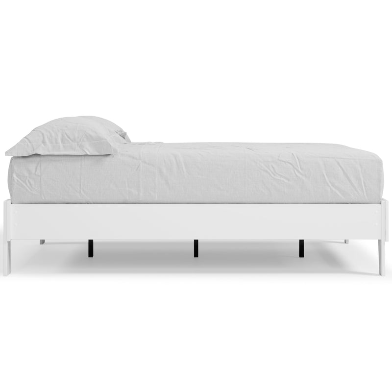 Piperton White Full Platform Bed - Ella Furniture