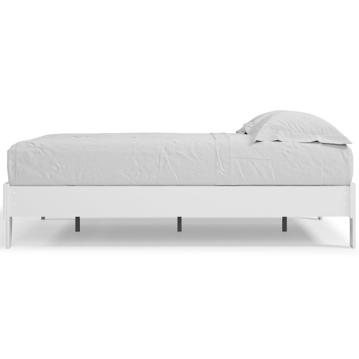 Piperton White Queen Platform Bed - Ella Furniture