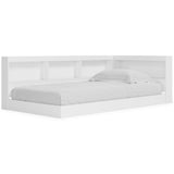 Piperton White Twin Bookcase Storage Bed - Ella Furniture