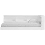 Piperton White Twin Bookcase Storage Bed - Ella Furniture