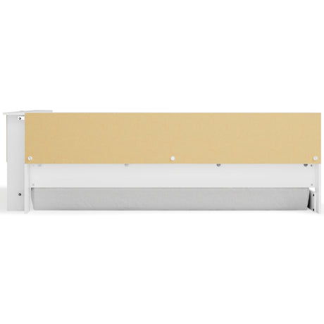 Piperton White Full Bookcase Storage Bed - Ella Furniture