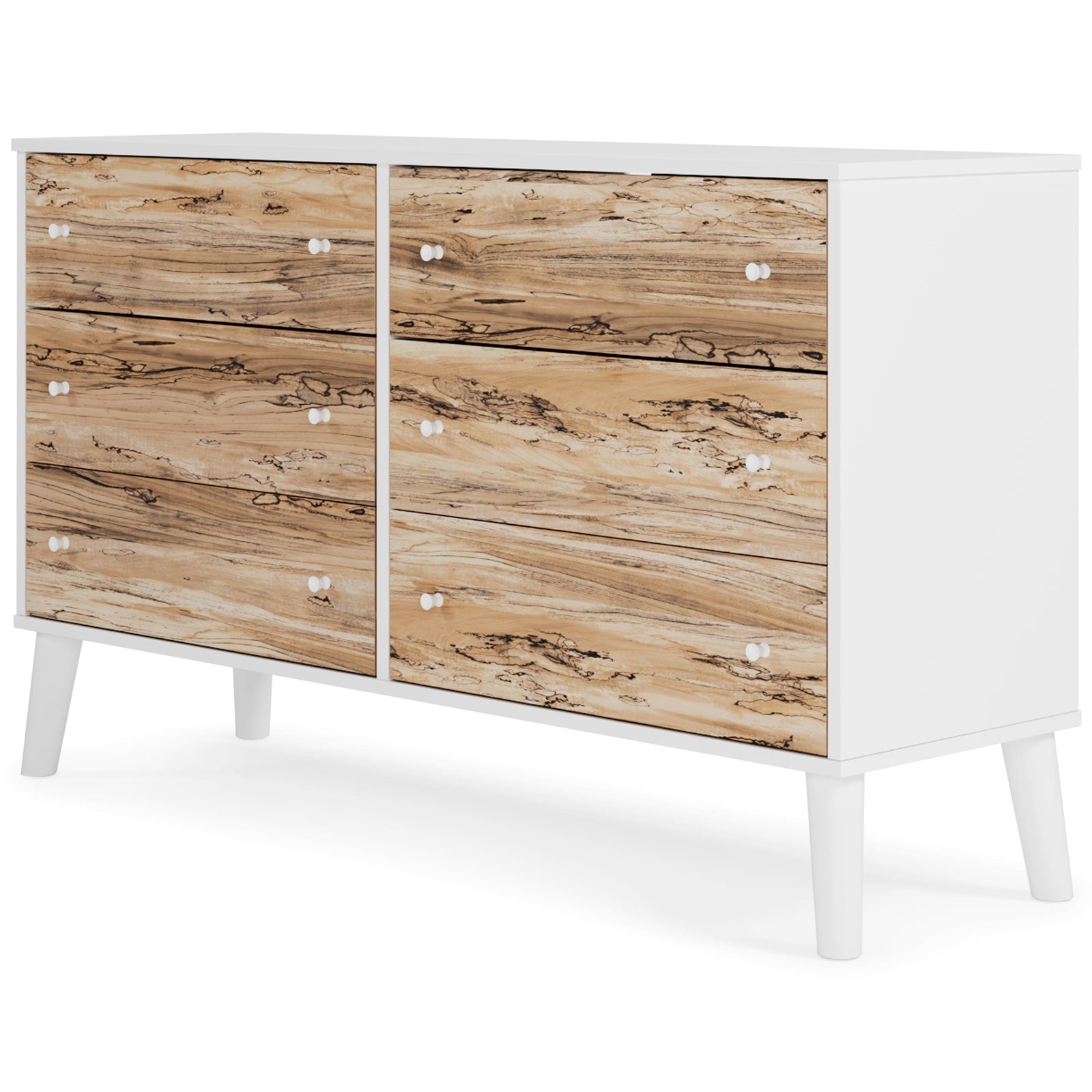 Piperton Two-tone Brown/white Dresser - Ella Furniture