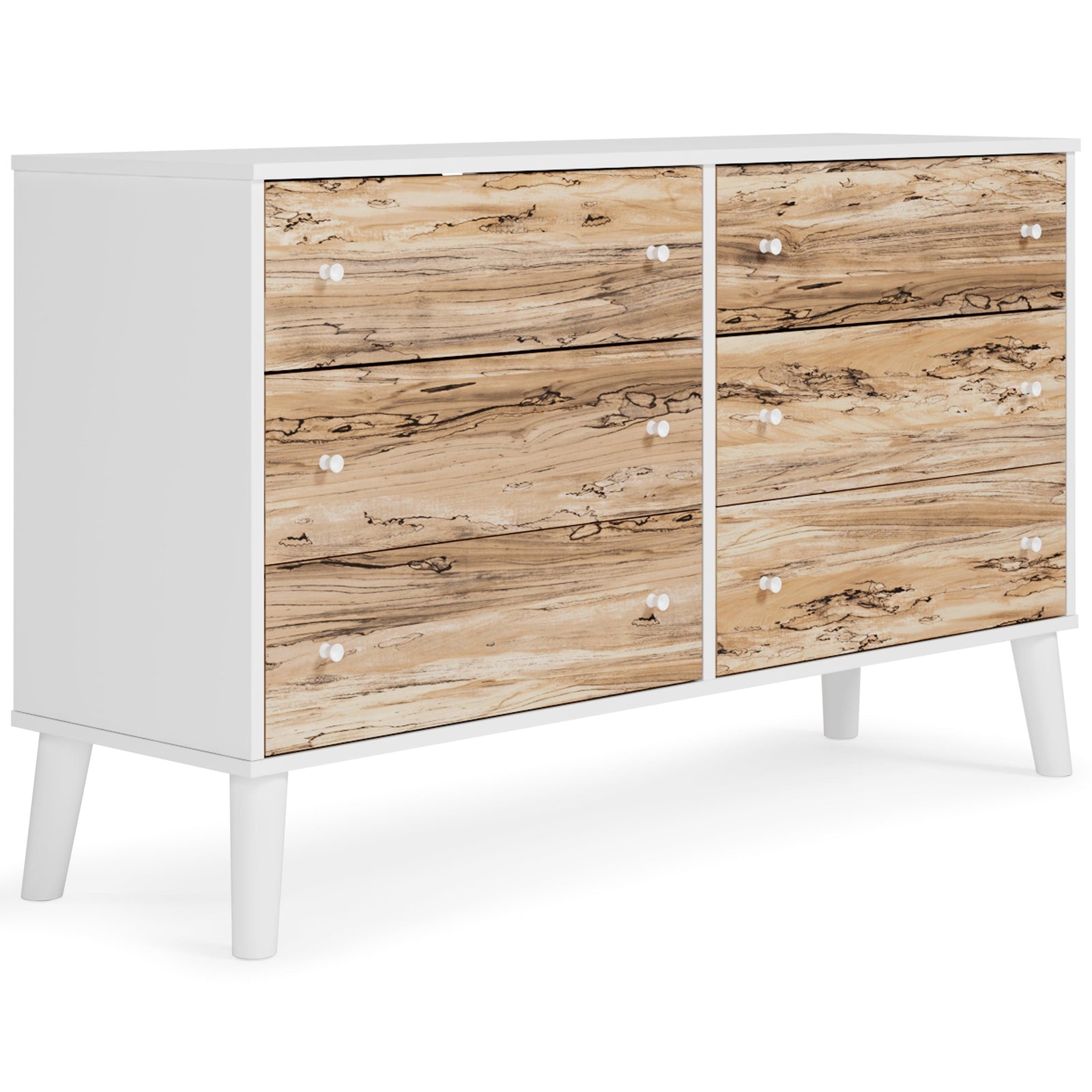Piperton Two-tone Brown/white Dresser - Ella Furniture