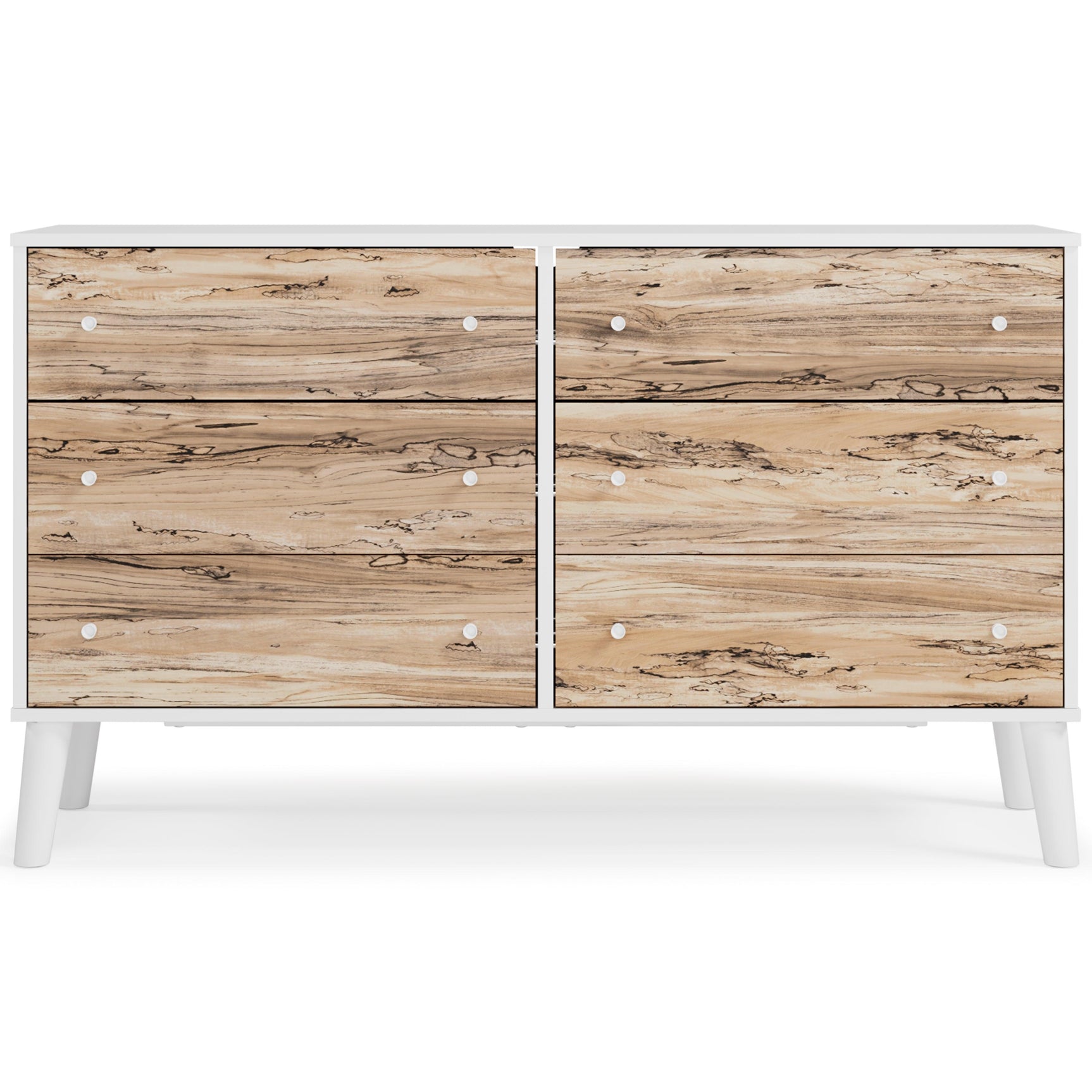 Piperton Two-tone Brown/white Dresser - Ella Furniture