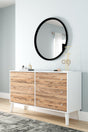 Piperton Two-tone Brown/white Dresser - Ella Furniture