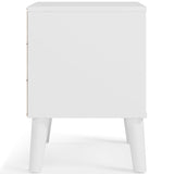 Piperton Two-tone Brown/white Nightstand - Ella Furniture