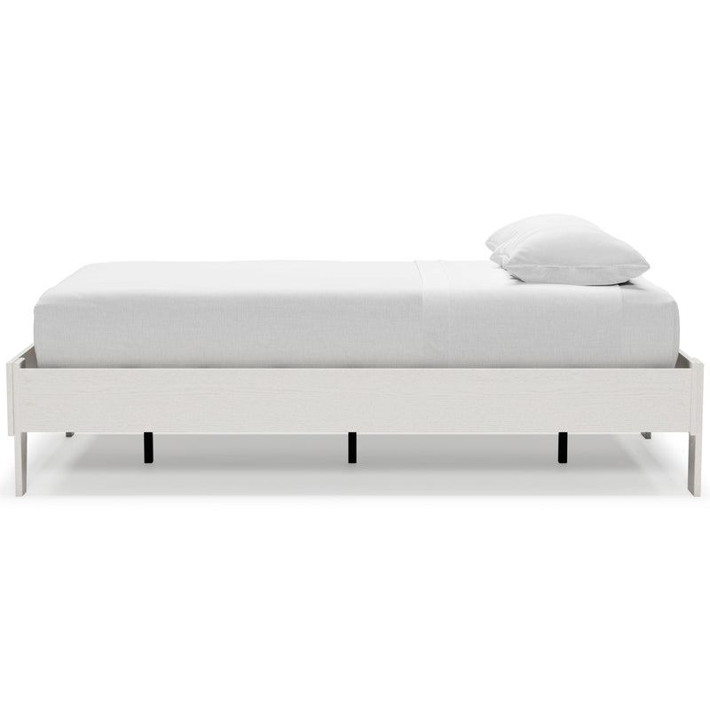 Vaibryn White Twin Platform Bed - Ella Furniture