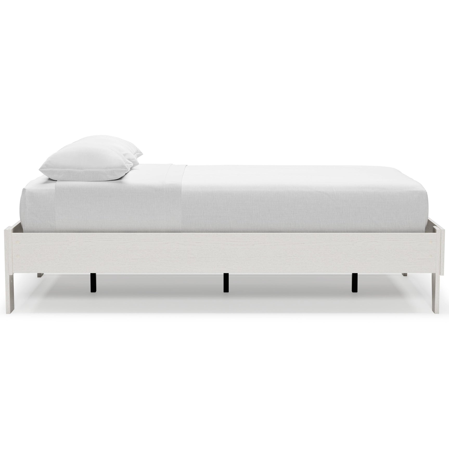 Vaibryn White Twin Platform Bed - Ella Furniture