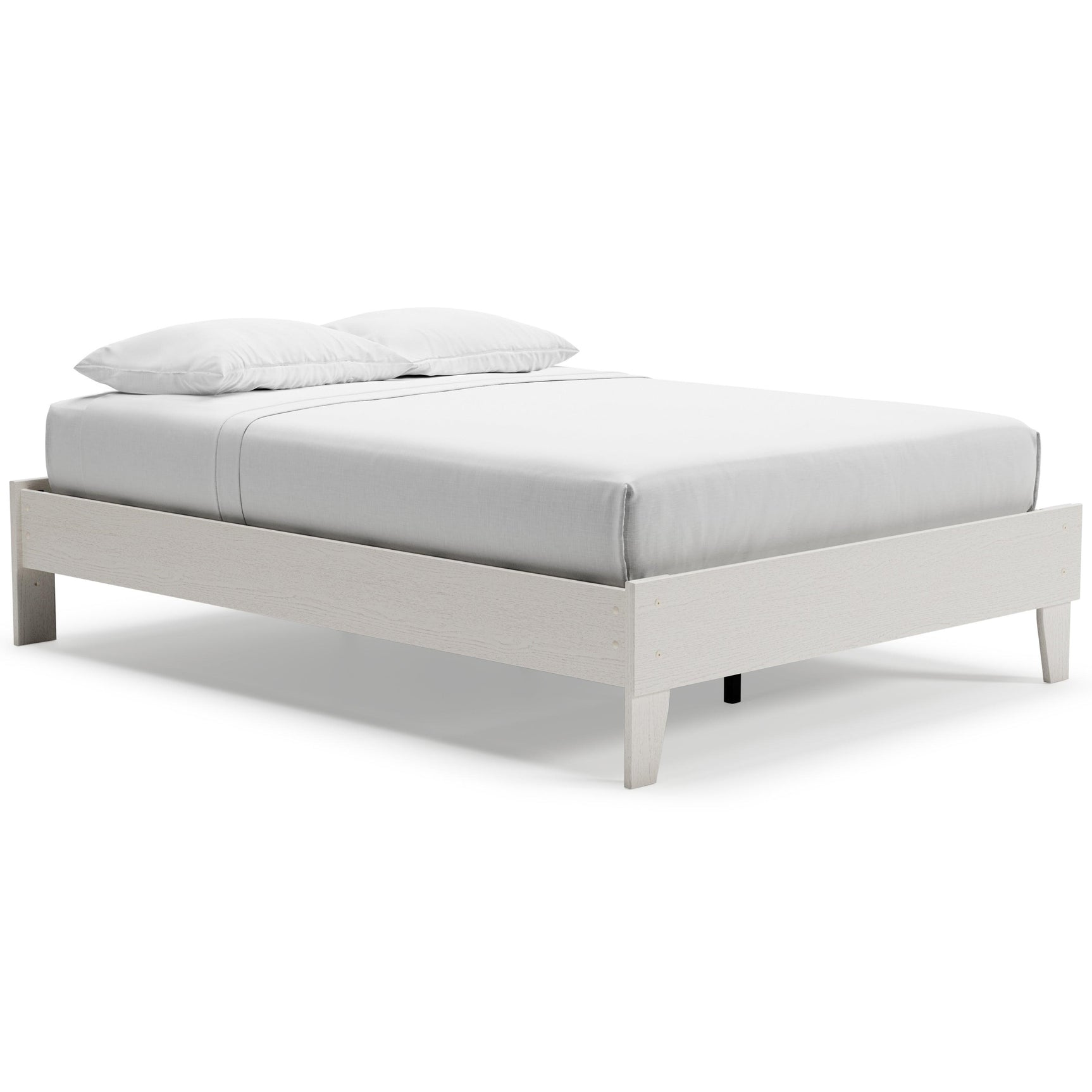 Vaibryn White Full Platform Bed - Ella Furniture