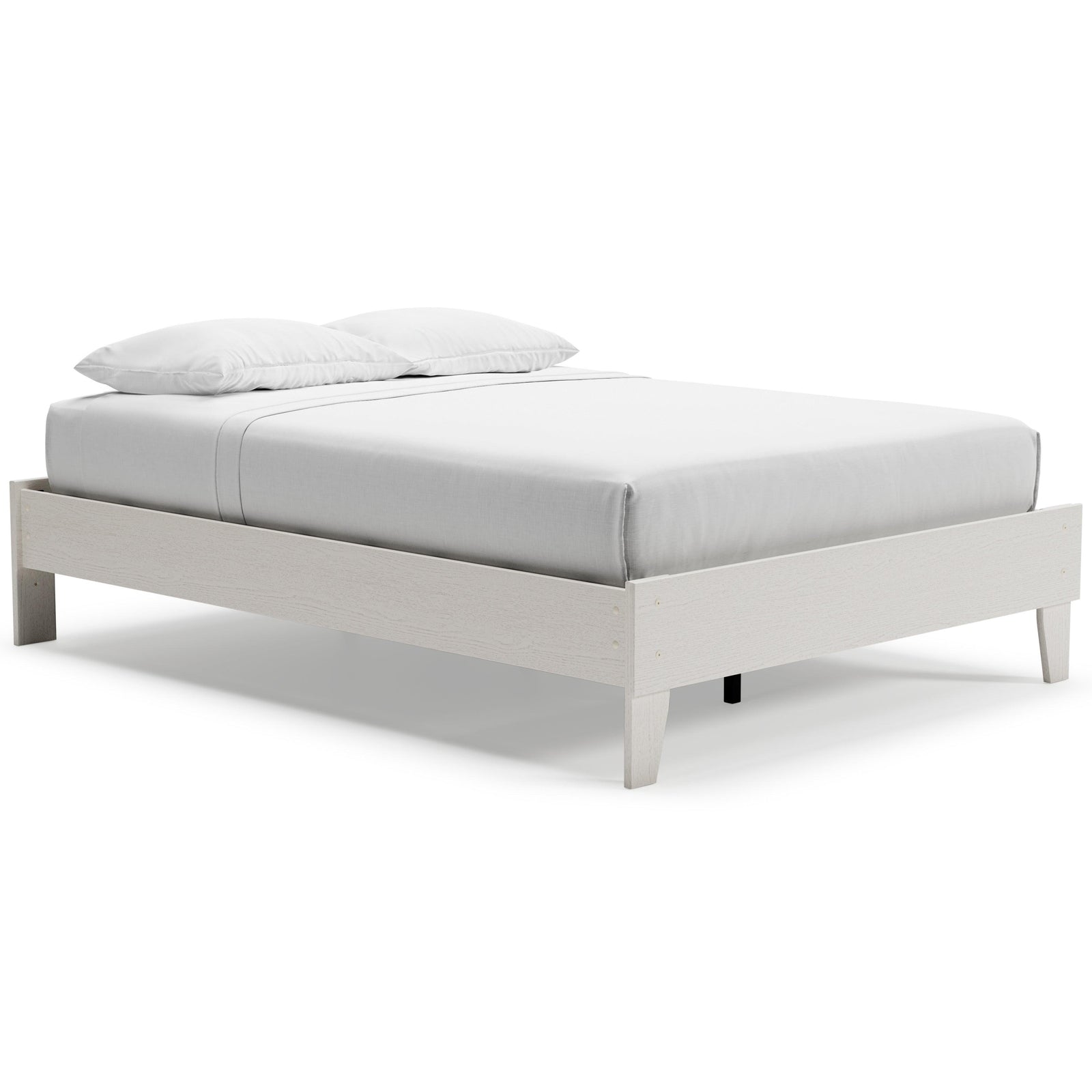 Vaibryn White Full Platform Bed
