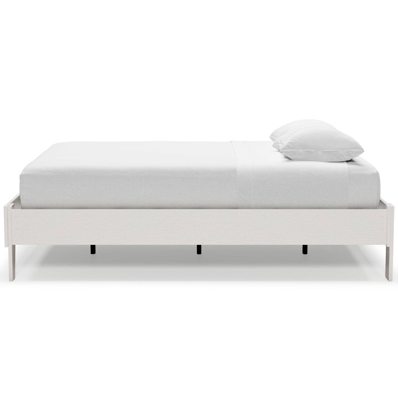 Vaibryn White Full Platform Bed - Ella Furniture