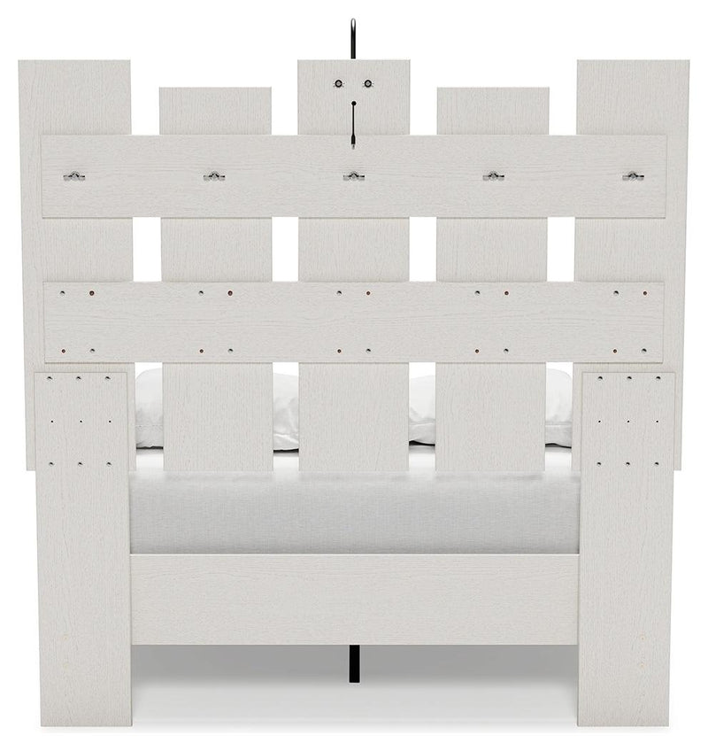 Vaibryn Two-tone Full Panel Platform Bed - Ella Furniture