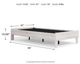 Paxberry Two-tone Twin Platform Bed - Ella Furniture