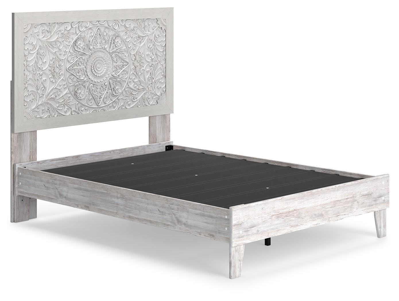 Paxberry Whitewash Full Panel Platform Bed