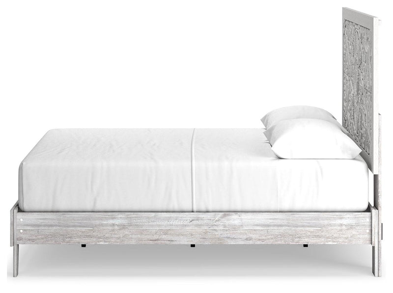 Paxberry Whitewash Queen Panel Platform Bed - Ella Furniture