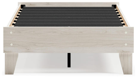 Socalle Light Natural Twin Platform Bed - Ella Furniture
