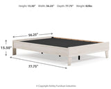 Socalle Light Natural Full Platform Bed - Ella Furniture