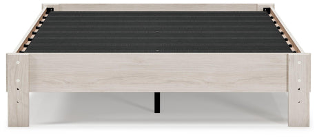 Socalle Light Natural Queen Platform Bed - Ella Furniture