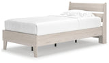 Socalle Natural Twin Panel Platform Bed - Ella Furniture