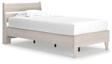 Socalle Natural Twin Panel Platform Bed - Ella Furniture