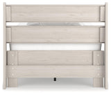 Socalle Natural Twin Panel Platform Bed - Ella Furniture