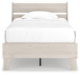 Socalle Natural Twin Panel Platform Bed - Ella Furniture