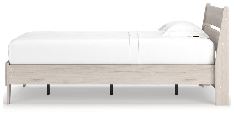 Socalle Natural Twin Panel Platform Bed