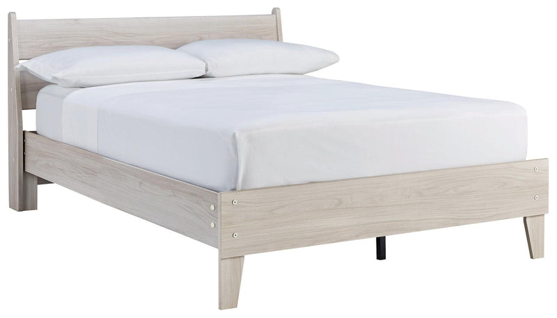 Socalle Natural Full Panel Platform Bed - Ella Furniture