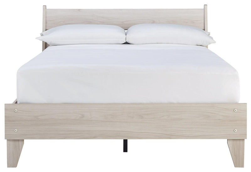 Socalle Natural Full Panel Platform Bed - Ella Furniture