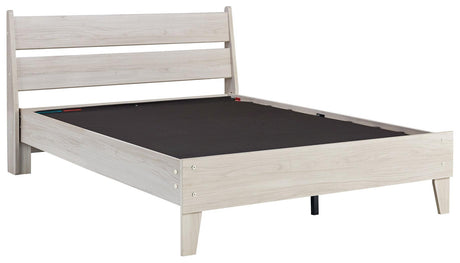Socalle Natural Full Panel Platform Bed - Ella Furniture