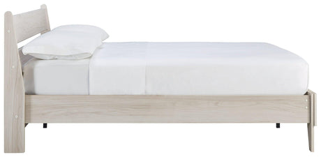 Socalle Natural Full Panel Platform Bed - Ella Furniture