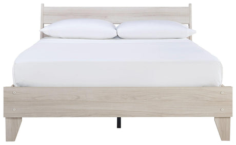 Socalle Natural Queen Panel Platform Bed - Ella Furniture