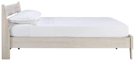 Socalle Natural Queen Panel Platform Bed - Ella Furniture