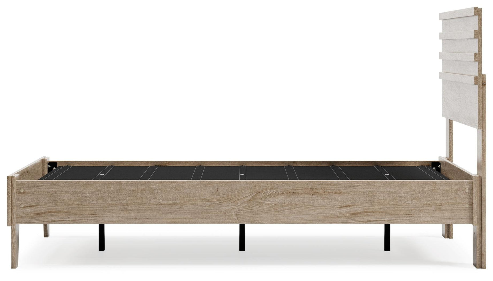 Oliah Natural Twin Panel Platform Bed - Ella Furniture