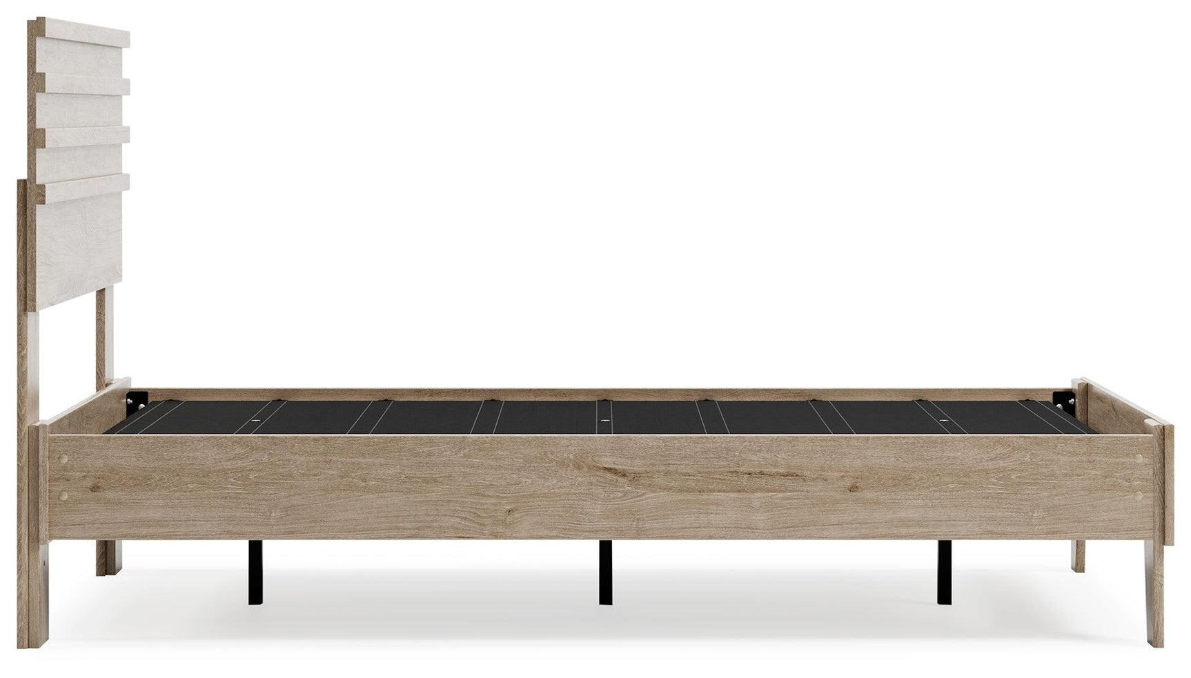 Oliah Natural Twin Panel Platform Bed - Ella Furniture