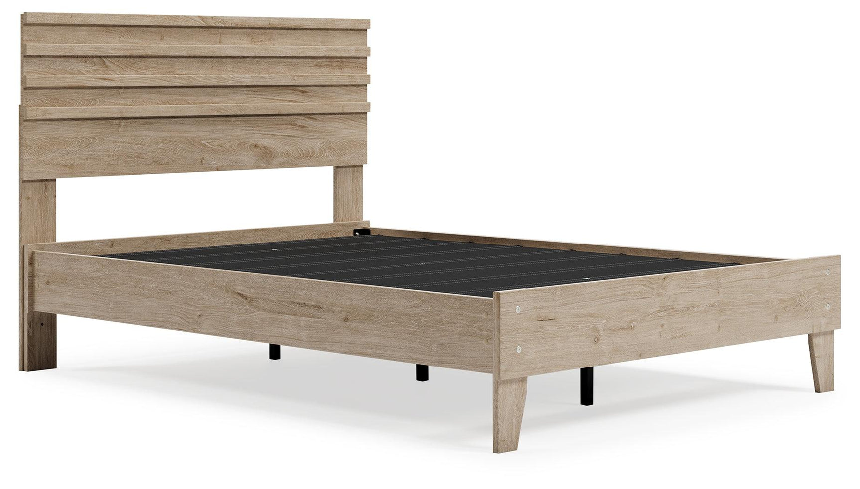 Oliah Natural Full Panel Platform Bed - Ella Furniture