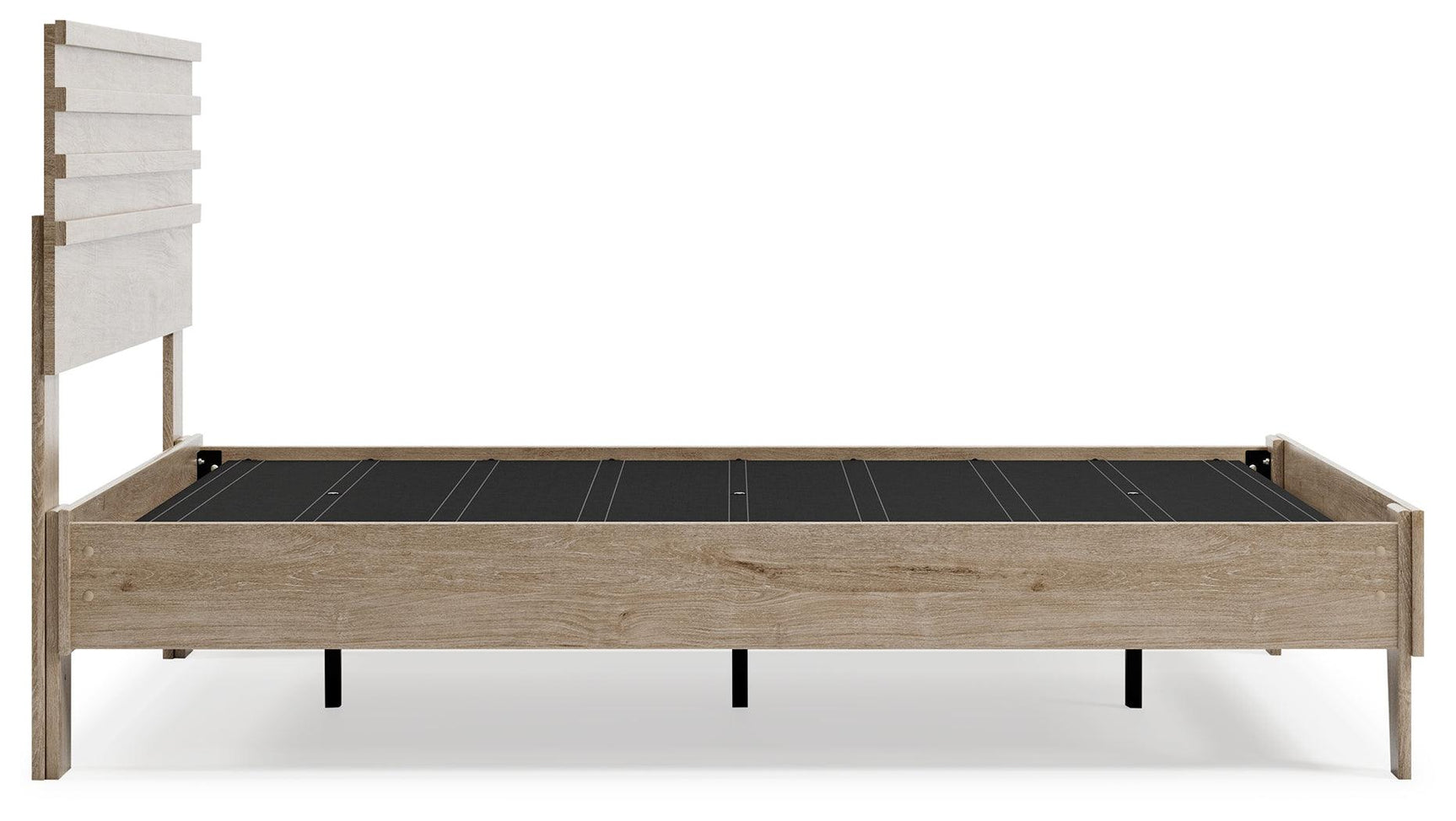 Oliah Natural Full Panel Platform Bed - Ella Furniture