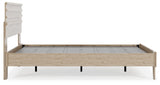 Oliah Natural Queen Panel Platform Bed - Ella Furniture