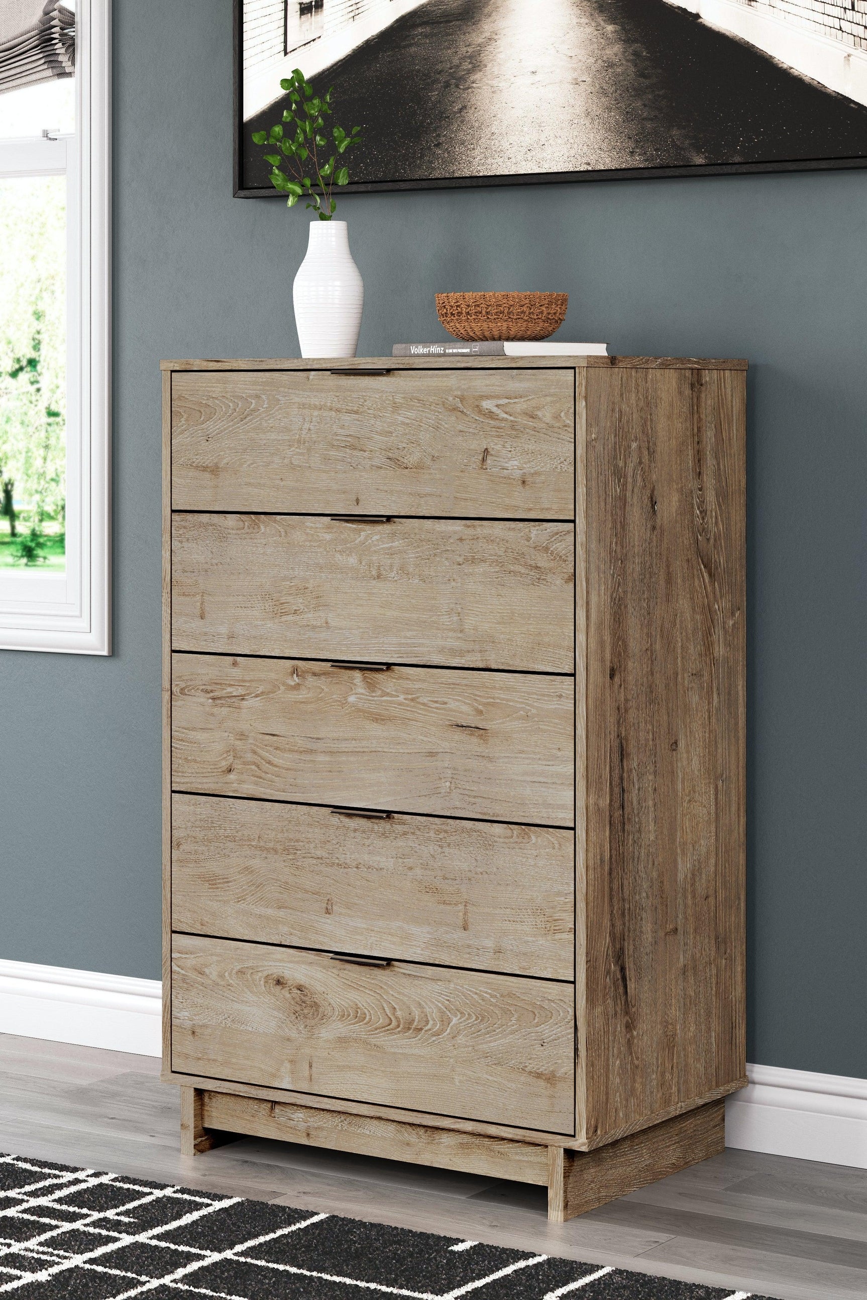 Oliah Natural Chest Of Drawers - Ella Furniture