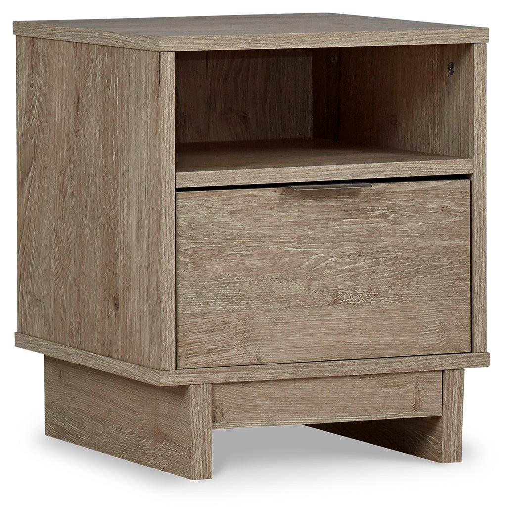 Oliah Natural Nightstand - Ella Furniture