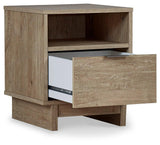 Oliah Natural Nightstand - Ella Furniture