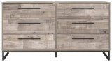 Neilsville Whitewash Dresser - Ella Furniture