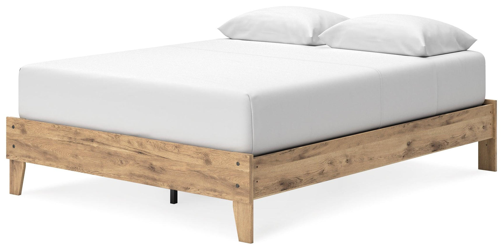 Larstin Brown Queen Platform Bed - Ella Furniture