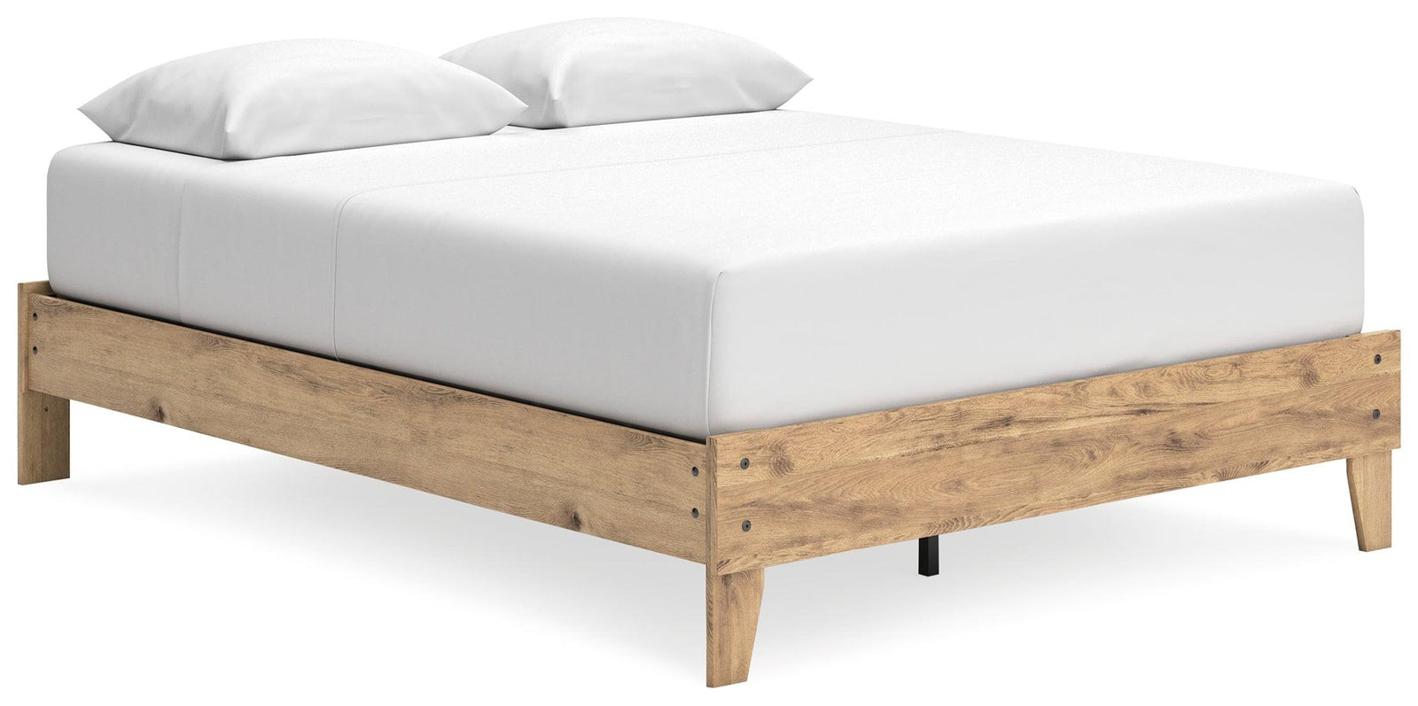 Larstin Brown Queen Platform Bed - Ella Furniture