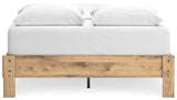 Larstin Brown Queen Platform Bed - Ella Furniture