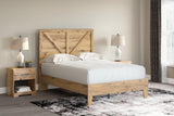 Larstin Brown Full Crossbuck Panel Platform Bed - Ella Furniture