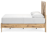 Larstin Brown Full Crossbuck Panel Platform Bed - Ella Furniture