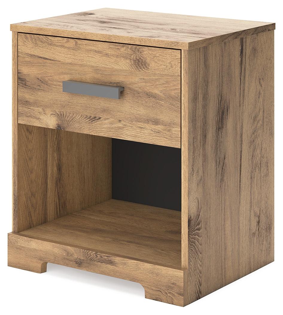 Larstin Brown Nightstand - Ella Furniture