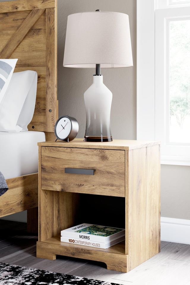 Larstin Brown Nightstand - Ella Furniture