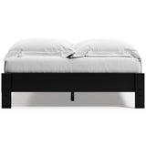 Finch Black Queen Platform Bed - Ella Furniture